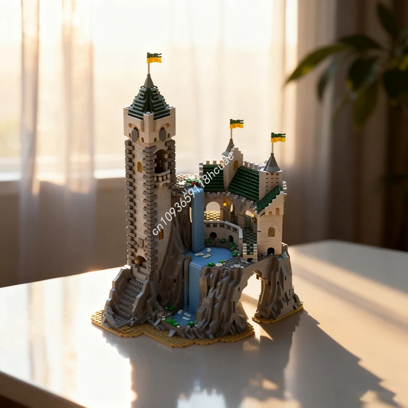 

4294 шт. MOC High Falls Escape Castleed Модель Строительные блоки Архитектура Креативные рождественские подарки Идея Образовательные игрушки Кирпич