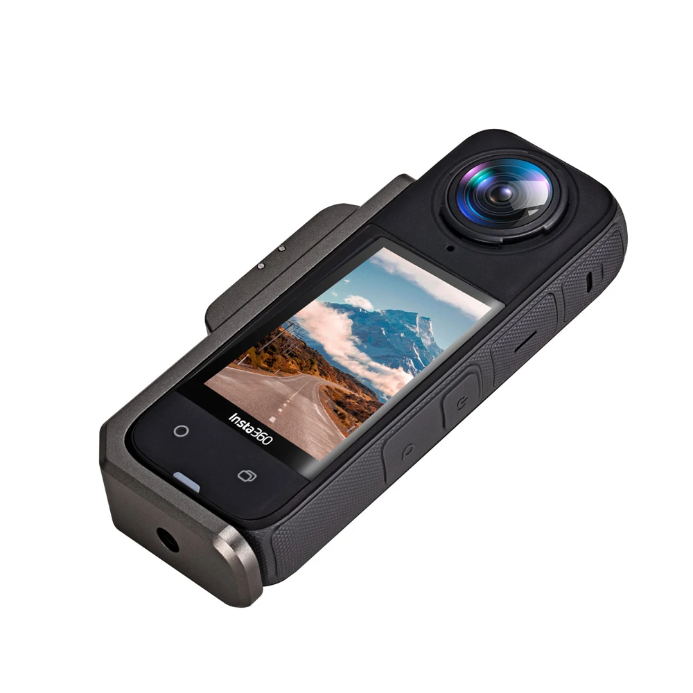 Staffa orizzontale in alluminio per supporto Insta360 X4 Adattatore per telaio verticale da 90 gradi per accessori per fotocamera Insta 360 X4