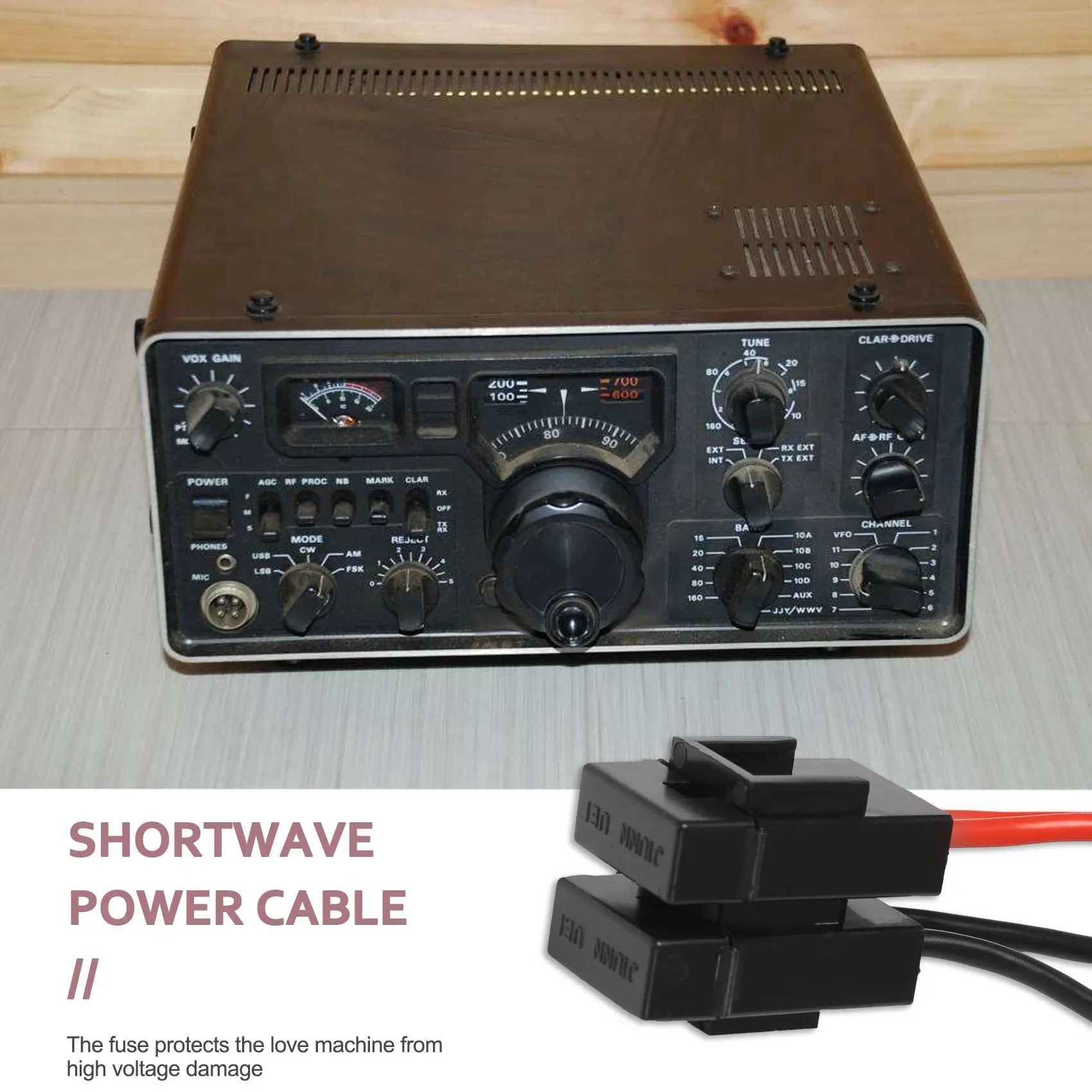 B27B 30A Fuse 6 PIN Short Wave Power Supply Cord Cable For Yaesu FT-857D IC-725A 1 Metres
