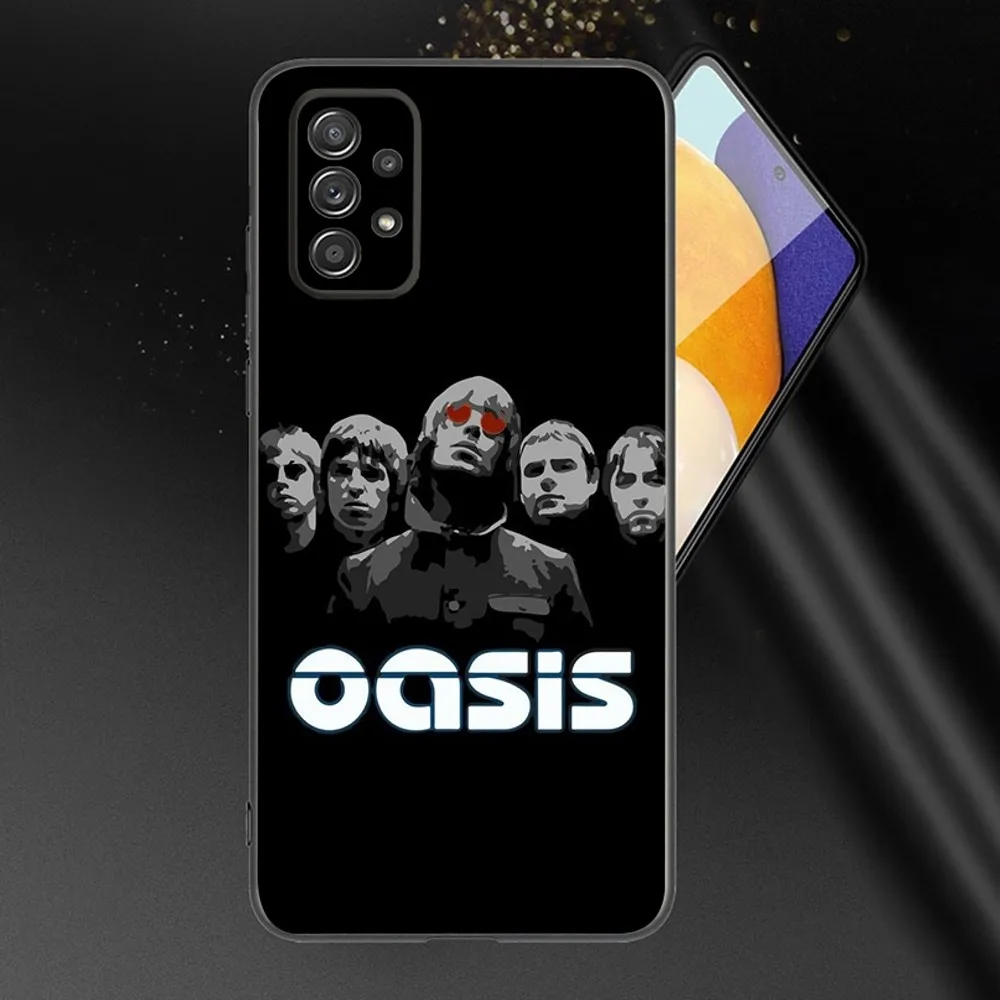 Casing ponsel Band o-oasis untuk Samsung Galaxy, A13,A21s,A22,A31,A32,A52,A53,A71,A80,A91 Cover telepon hitam lembut