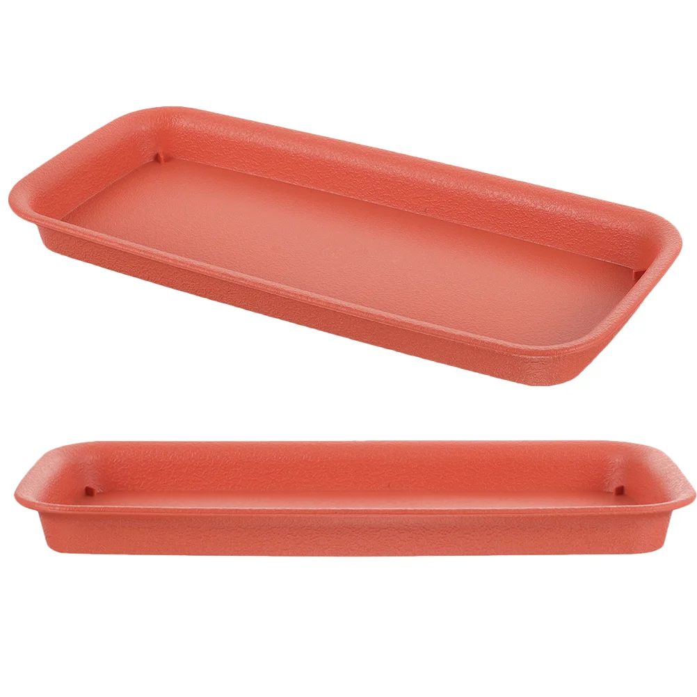 2 Pcs Perlite for Plants Flower Pot Tray Plate Accessories Moisture Drip Red Trays Potted Water