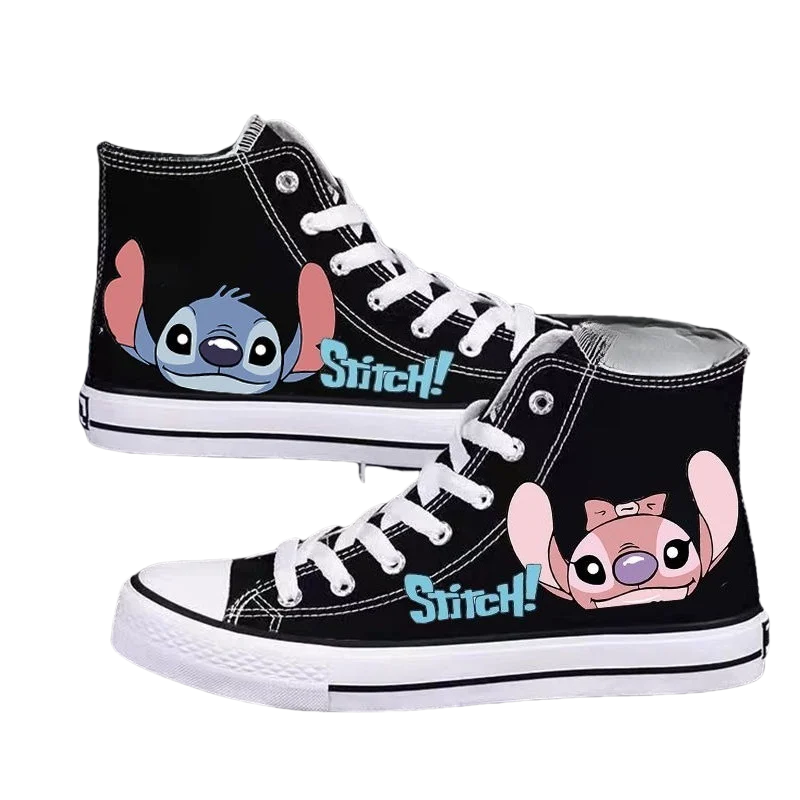 Nuovo Disney Stitch Ange uomo e donna simpatico cartone animato creativo modello moda casual comode scarpe espadrillas versatili