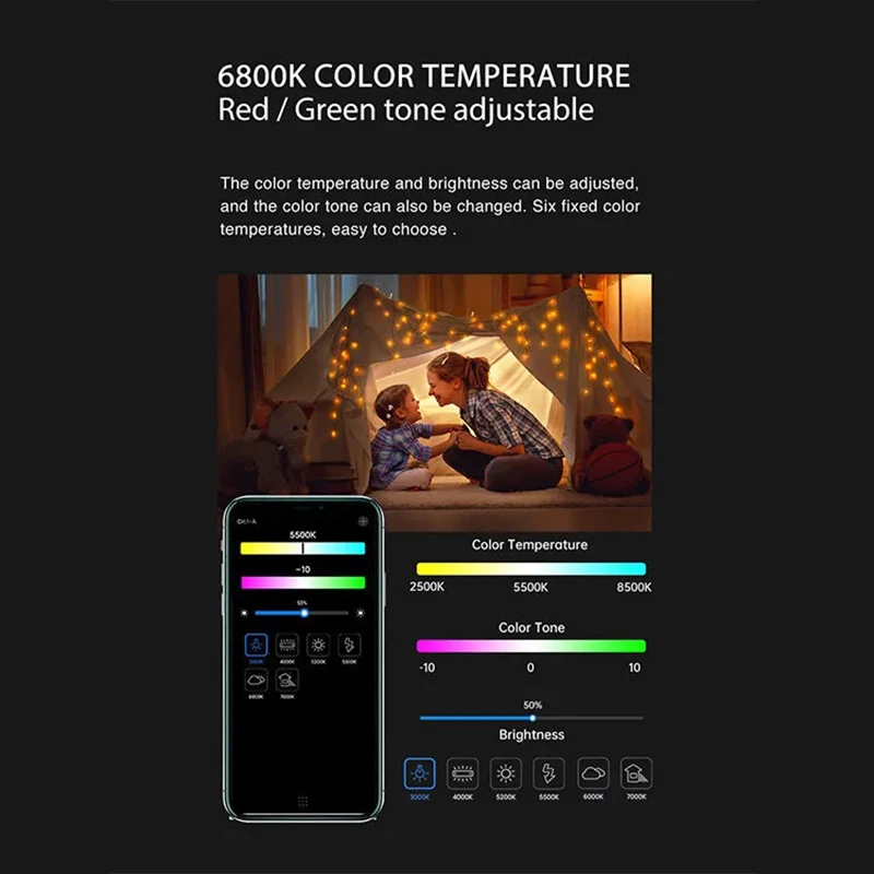 Viltrox S03 Rgb Full Color Fill Light Color Changing Live Selfie Indoor Photo Atmosphere Handheld Mini Photography Light