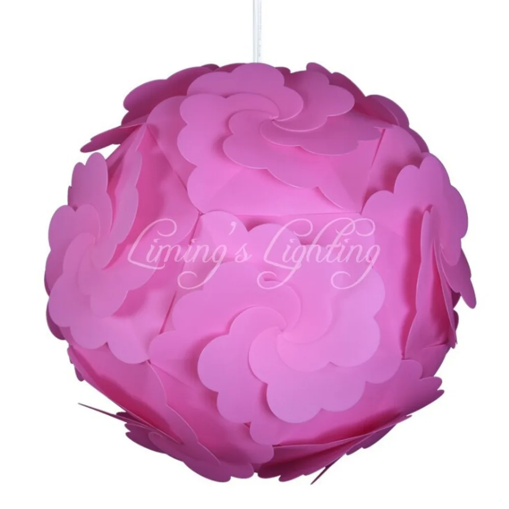 

PINK 300MM Petal Flower Modern Contemporary DIY Elements IQ Jigsaw Puzzle ZE Lamp Shade Ceiling Pendant Lamp Ball Light Lighting