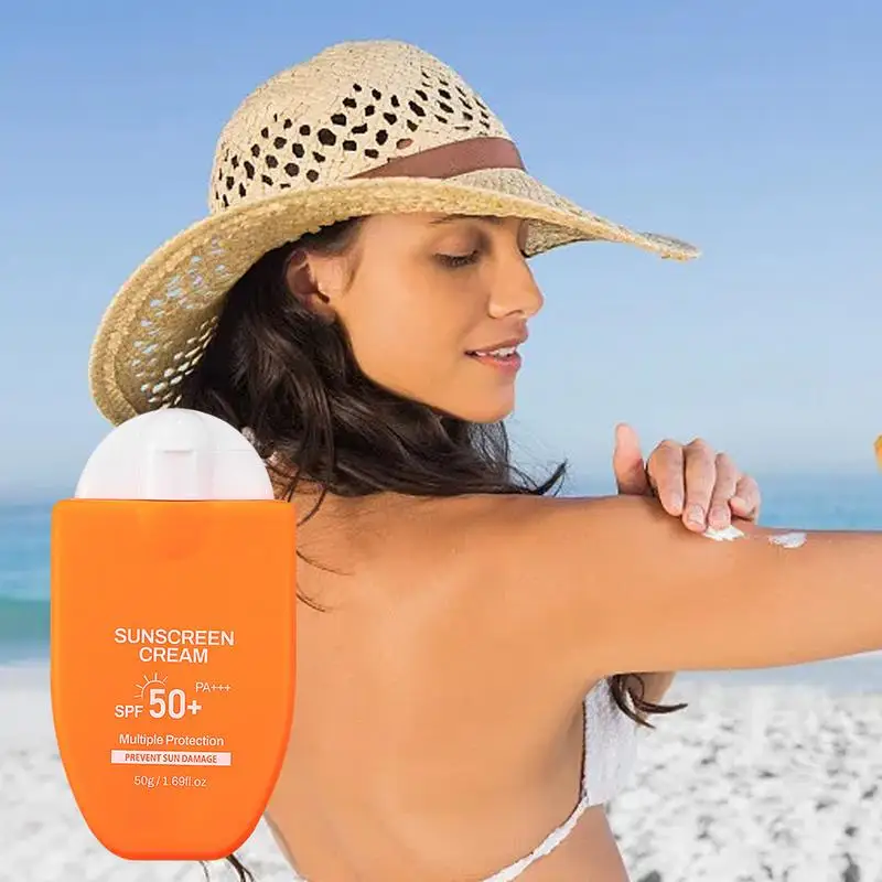 

Waterproof SPF 50 Sunscreen Lotion Sweatproof Moisturizing Face Body Sunscreen Non-Greasy Everyday Humans Sunscreen Sunblock