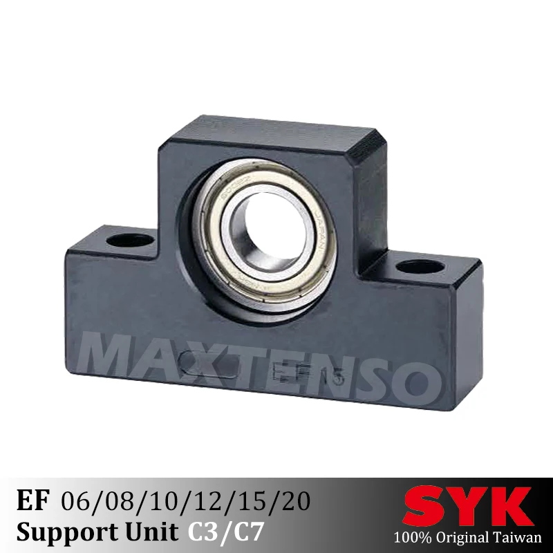 SYK Support Unit Professional EF6 EF8 EF10 EF12 EF15 EF20 Supported-side C3 C7 Ball Screw TBI SFU1204 1605 Premium EKEF CNC Part