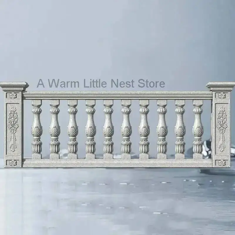 Railing Roman Column European Villa Mold Home Garden Buildings Guardrail Mold Thickened Cast-in-place Cement Balcony Fence Molds