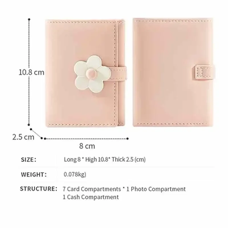 TOUB044 Slim Short Wallet Small Trifold Cash Card Holder Bag