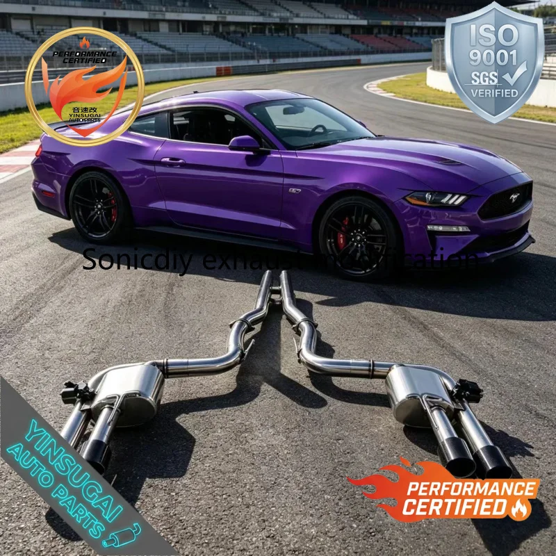 SS304 Valvetronic Catback Exhaust Pipe for Ford Mustang 2014+ 5.0L V8 Optimization Sound Power Upgrade Performance Racing Fit