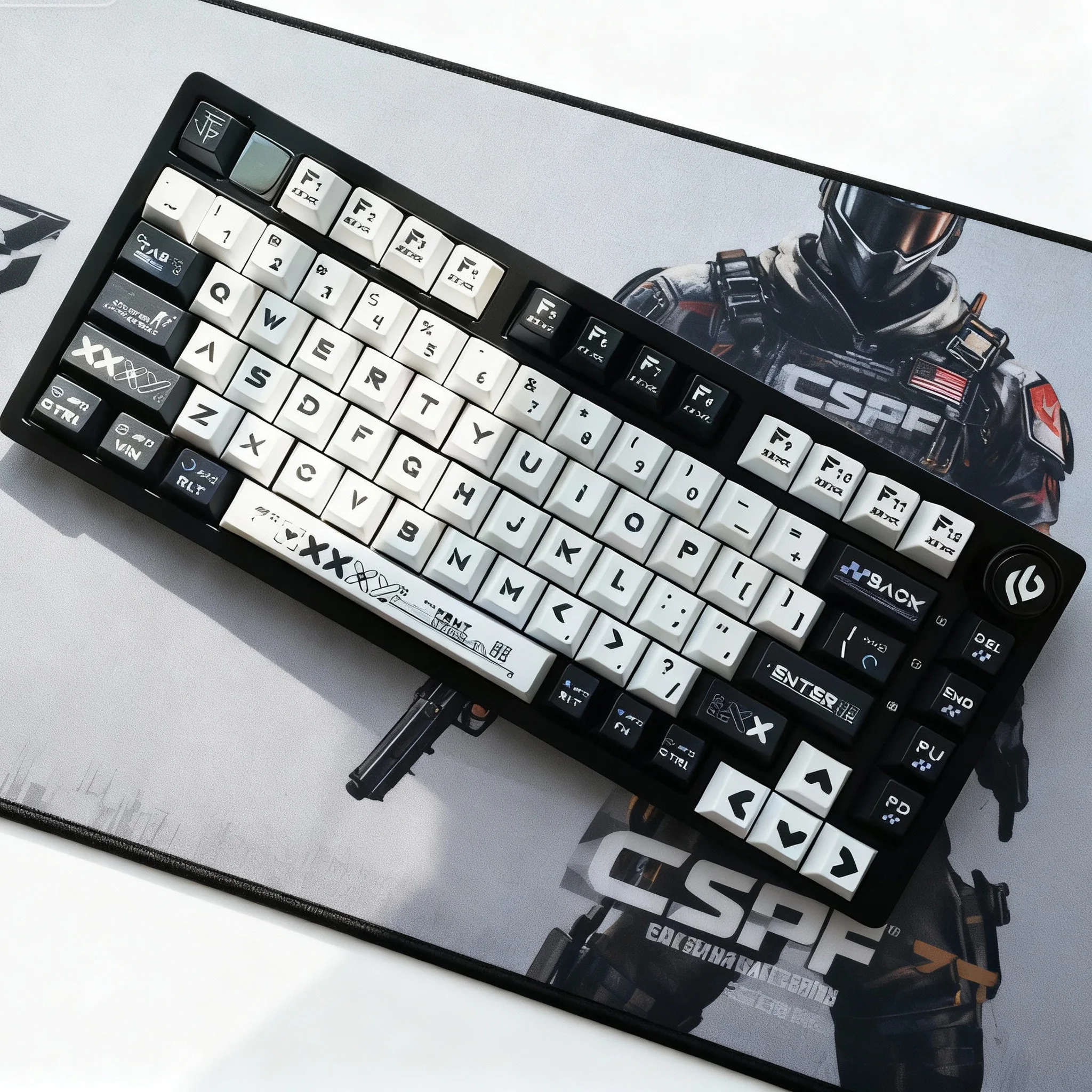 130-Tasten Fünf Seiten Dye Sub PBT Tastenkappen Cherry Profile Printstream Themed Tastenkappe für mechanische MX Switch-Tastatur