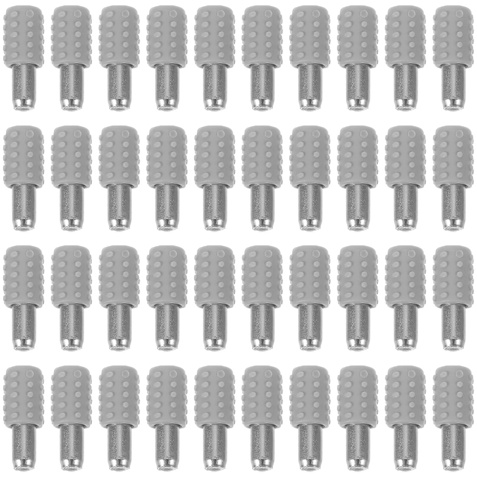

50pcs Shelf Support Pegs Plastic Stainless Steel For Closet Bookcase Cabinet Shelving Brackets Hardware Fittings