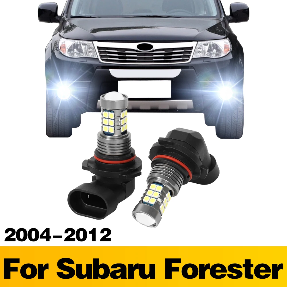 

2Pcs LED Lamp Car Front Fog Light Accessories For Subaru Forester 2004 2005 2006 2007 2008 2009 2010 2011 2012