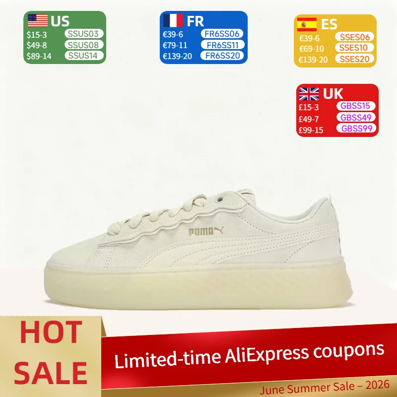 Кроссовки Puma Smash Platform: простые, универсальные, удобные, мягкие, с амортизацией, высокие, на платформе, для женщи