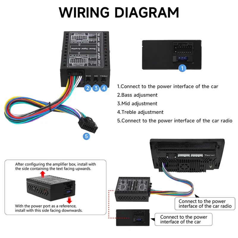 حار سيارة DSP مكبر للصوت تيار مستمر 12 فولت مرحبا فاي الداعم الصوت ستيريو معالجات الصوت الرقمية 4X60w لترقية أندرويد ضياع