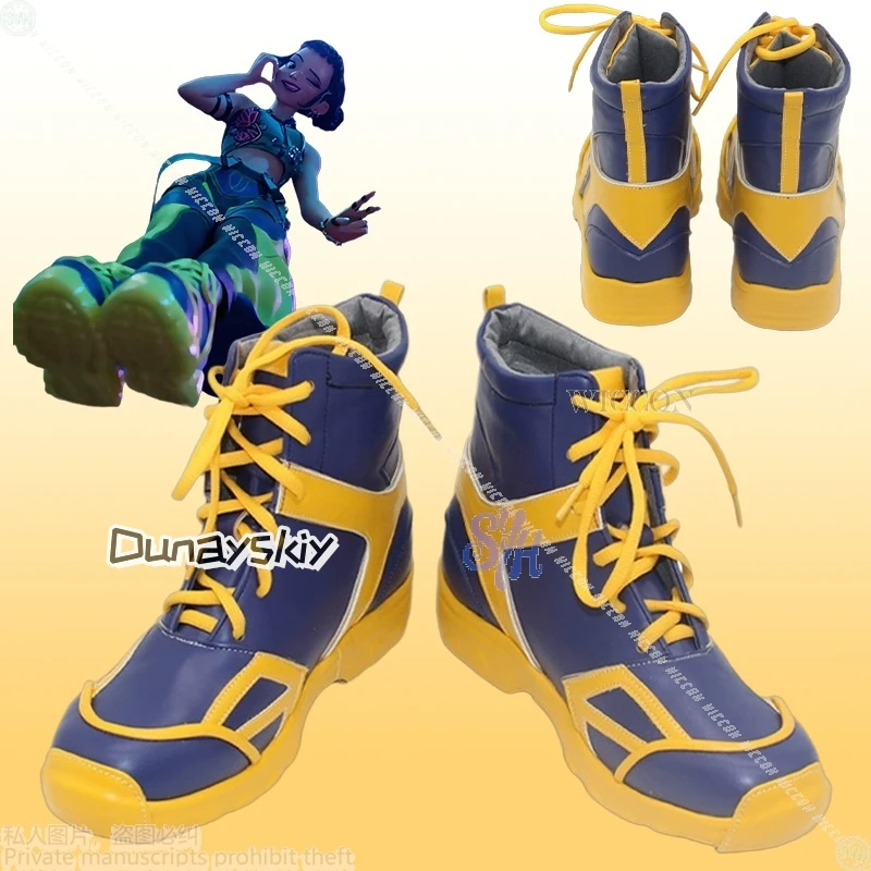 

Anime Movie Kpop Demon Zoey Cosplay Y2K Black Yellow Shoes Costume Fashion Role Play Performance Props Halloween Christmas 코스프레