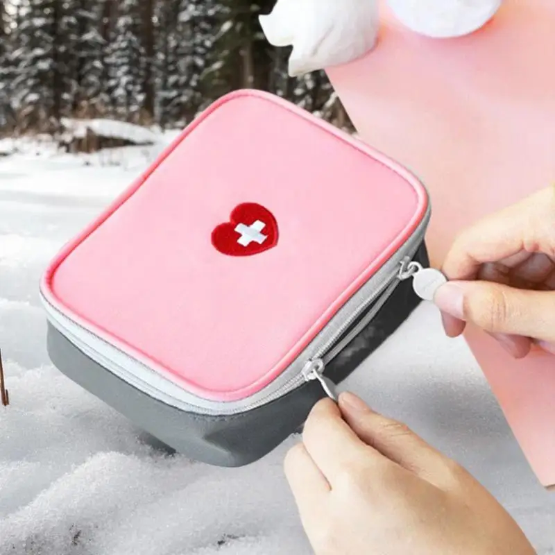1 قطعة حقيبة طبية محمولة للطوارئ صندوق تخزين الإسعافات الأولية للمنزل في الهواء الطلق السفر معدات التخييم مجموعة الحبال الطب