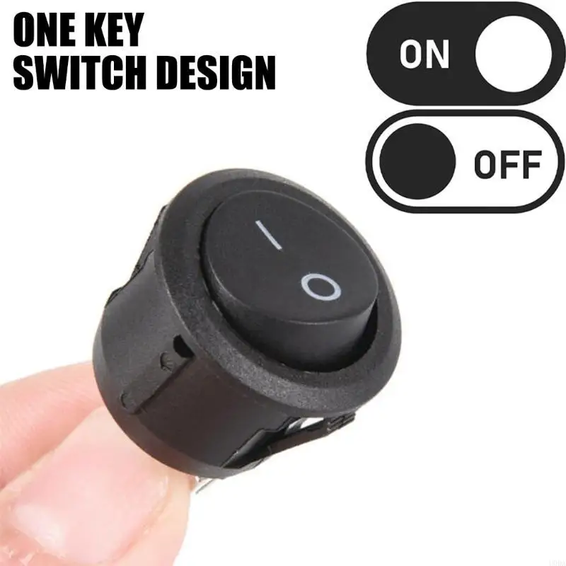  Set Of 5 Round Rocker Switches with 15cm Cable Electronic Switches for Automotive