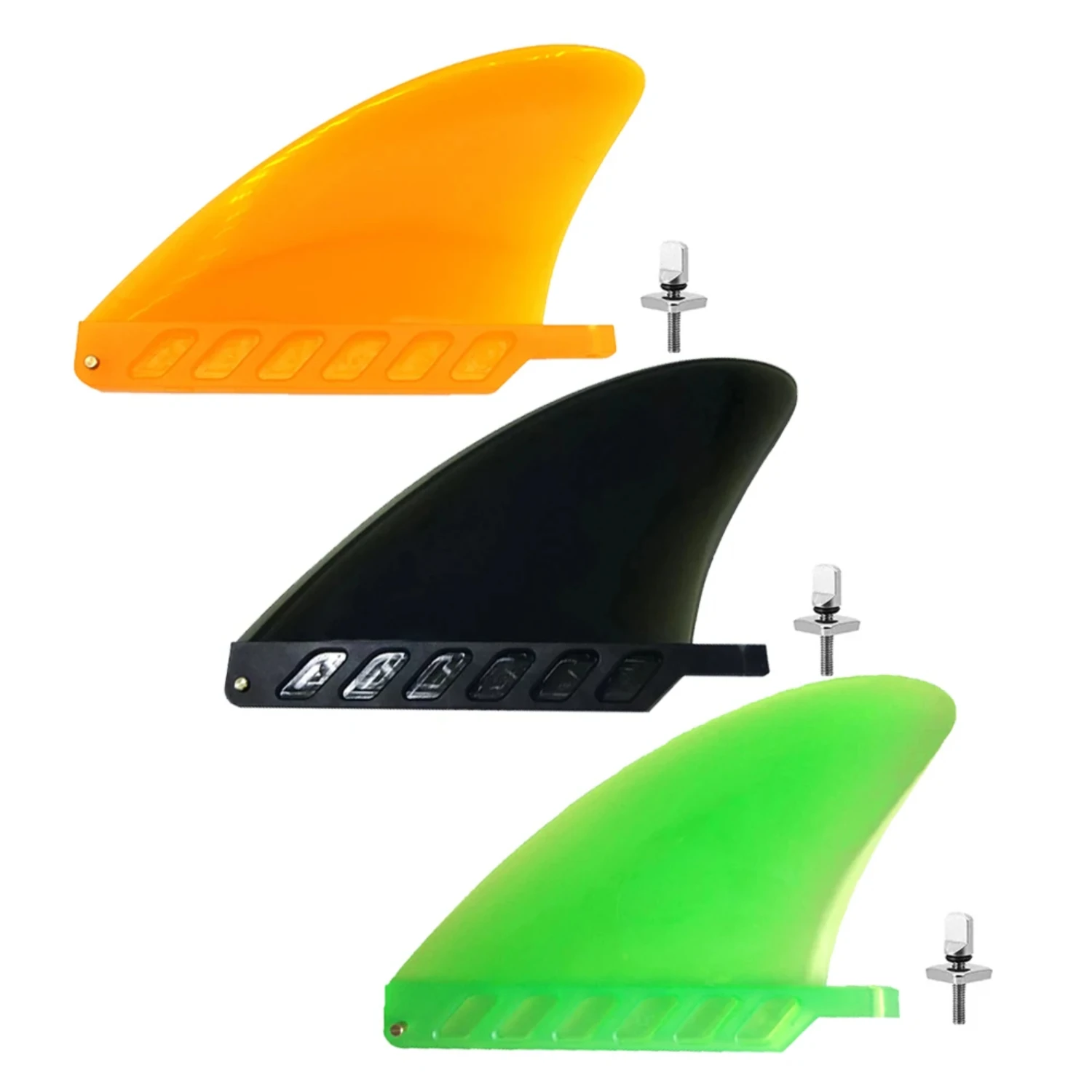 4.6 Inch Surfboard Fins Screw Inflatable Surfing Paddle Board TPU Soft Rubber Large Rudder Surfing  Accessories Triathlon Maap