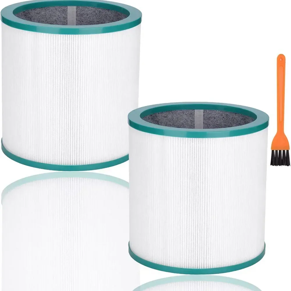 2PCS HEPA Replacement Filters Three-Layer Filtration Effective Air Purification Replacement For Dyson TP01/TP02 Etc With Brush