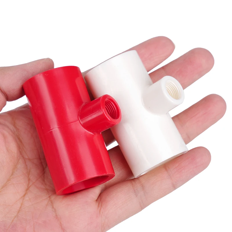 10PCS Chicken Waterer Hose Tee Tube 1/2inch PVC Pipe For Poultry Chicker Drinking Nipples Water Bowl Farm Accessores