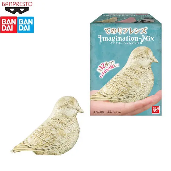 

In Stock BANDAI Original Biological Picture Book Full Set of Mobile Phone Birds on Hand Model Collection Holiday Gifts