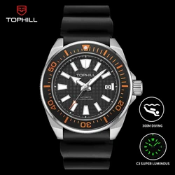 TOPHILL 300M Diving Watch for Men NH35 Automatic Movement Waterproof Sapphire Super Luminous Men's Mechanical Wristwatch 43.5mm