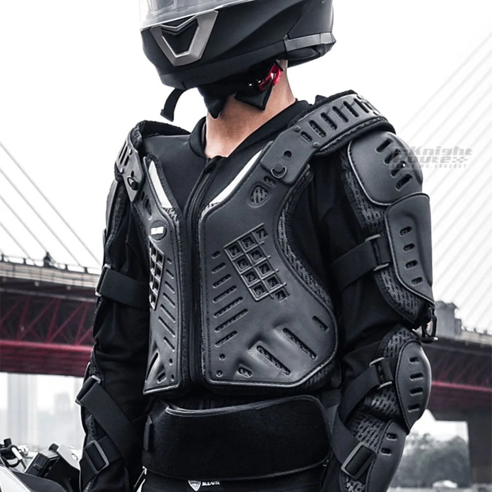 Motorcycle Jacket Armor Protector Motorbike Motocross ATV Racing Body Neck Protection Jacket Clothing Suit Protective Armor