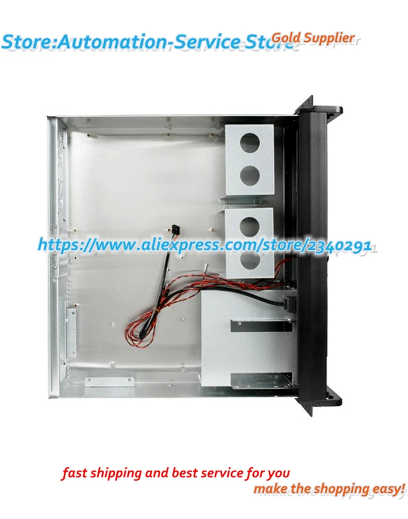 Короткая коробка 3U из высококачественного двухдверного алюминиевого корпуса для записи и мониторинга сервера хранения NVR