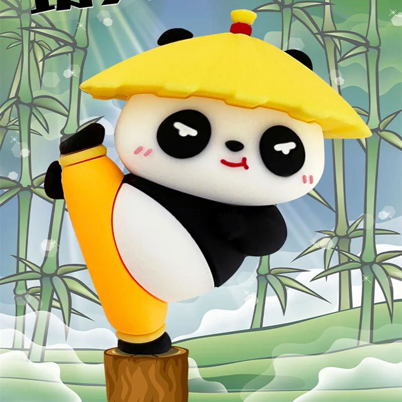 Cute Kawaii 3D Panda Doll KeyChain Creative PVC Soft Epoxy Glue Kids Women Girl Key Ring Bag Car Phone Pendant Gift