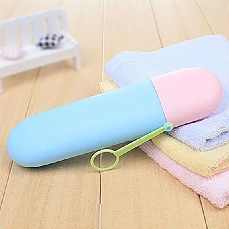 Travel Toothbrush Toothpaste Case Cover Holder Portable Hiking Camping Toothbrush Storage Box Wash Cup Cosmetic Capsule Case