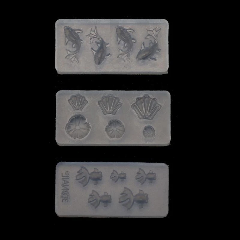 

3 Pcs Lotus Earrings Mold Used for Resin Casting Jewelry Making