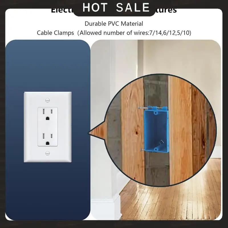 

24-Hour Delivery 10 Pack Single Gang Electrical Box Switch/Outlet Box For Residential Commercial Job Applications