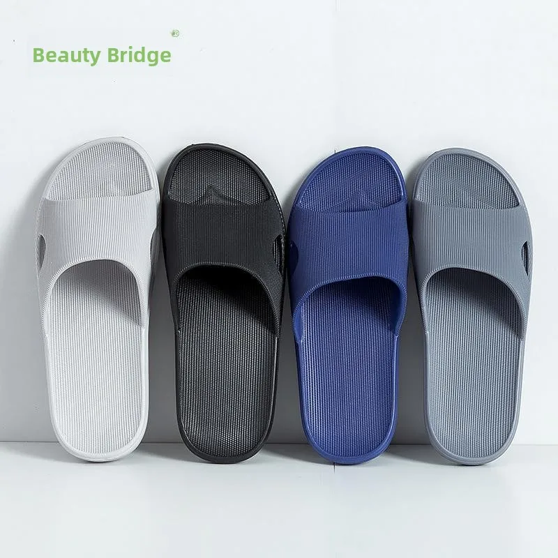 Anti-Odor Indoor Bath Slippers EVA Outdoor Wearable Summer Men's Women's Home Comfortable Slippers Slip-On Flat Heel