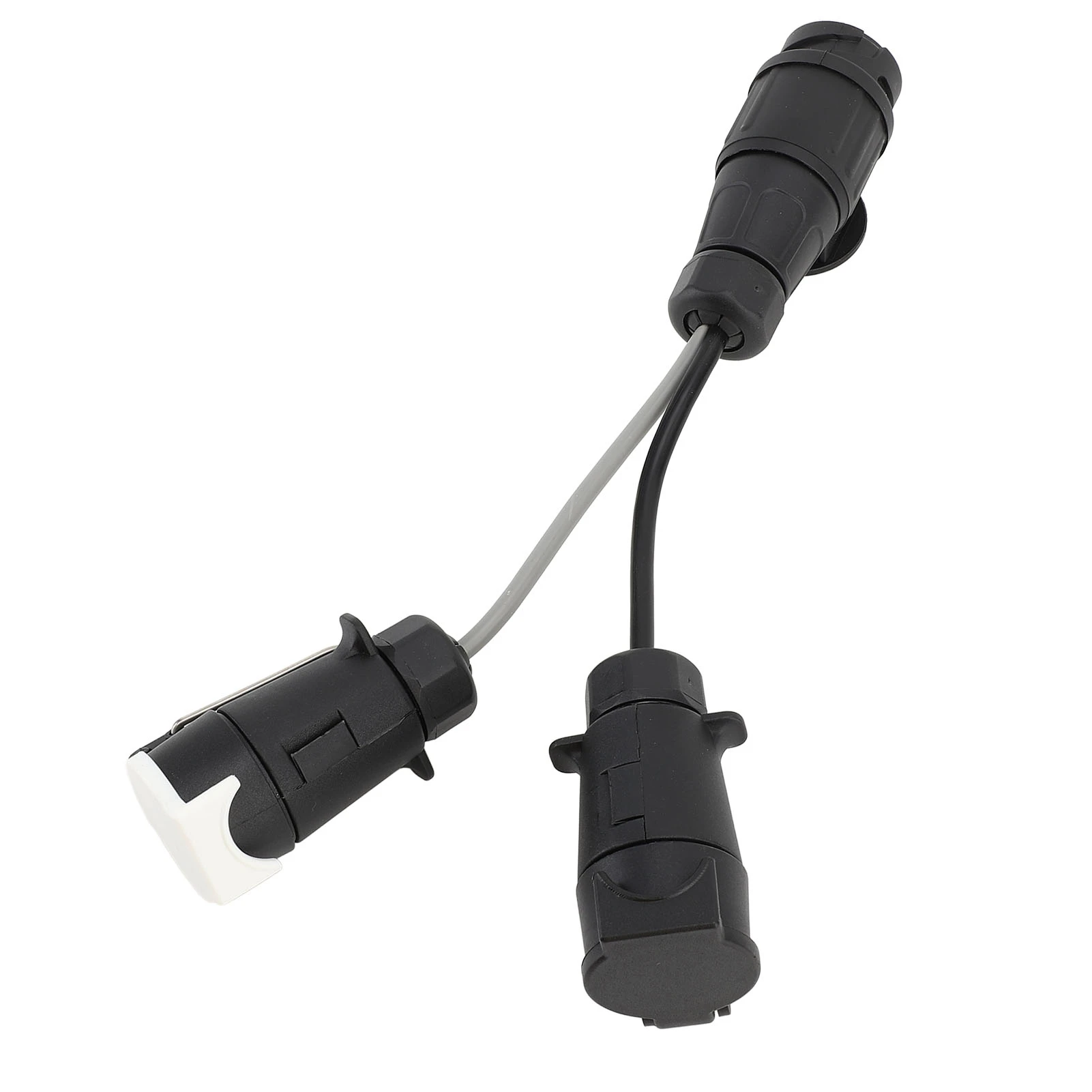 13ピンからツイン7ピンプラグの牽引ソケット-12v-euスタイル-トレーラー牽引アダプター-延長ケーブル変換プラグ
