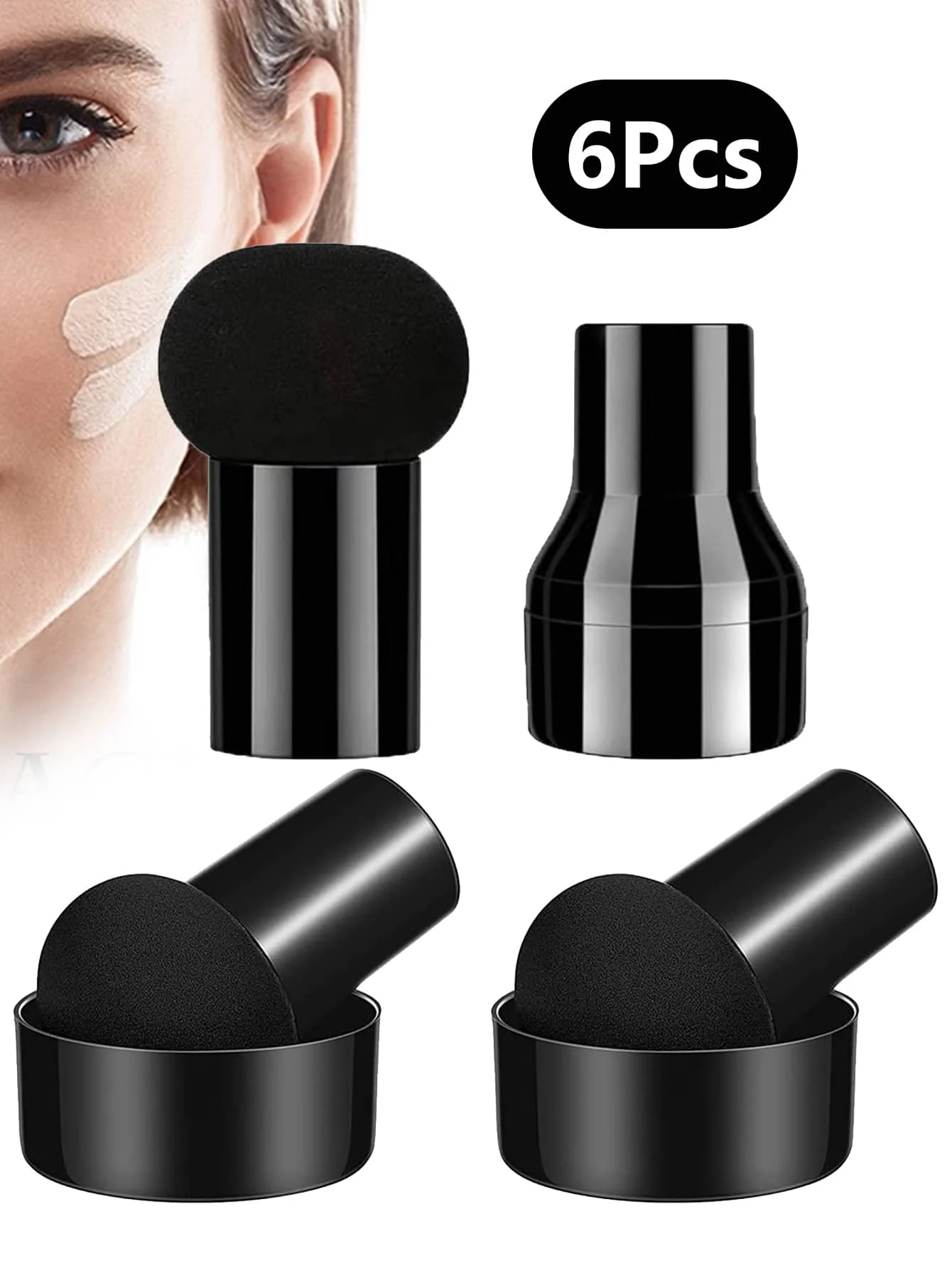 Make-up Foundation Schwamm Pilz Kopf kosmetische trocken nass Dual Use Puder quaste Beauty Tools schwarz