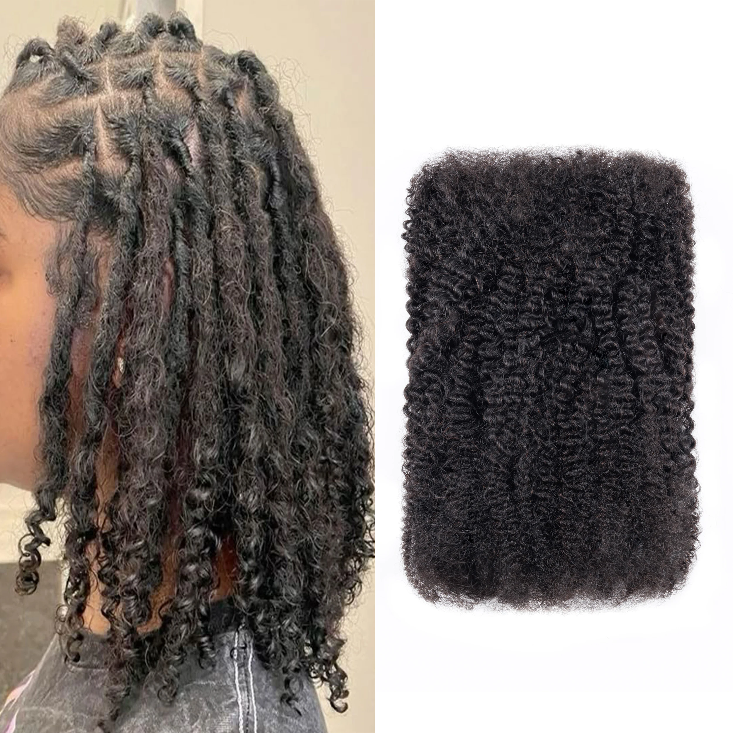 ANNA Easy Braid 50g 8-16 pouces disponibles Extensions de cheveux humains en vrac pré-étirés pour personnaliser votre propre coiffure