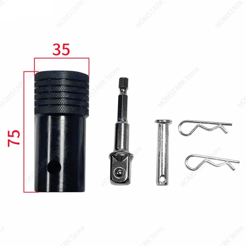 Multifunctional U-Groove Jack Drill Bit Adapter, Electric Hydraulic Jack Conversion Accessories One Set of 3