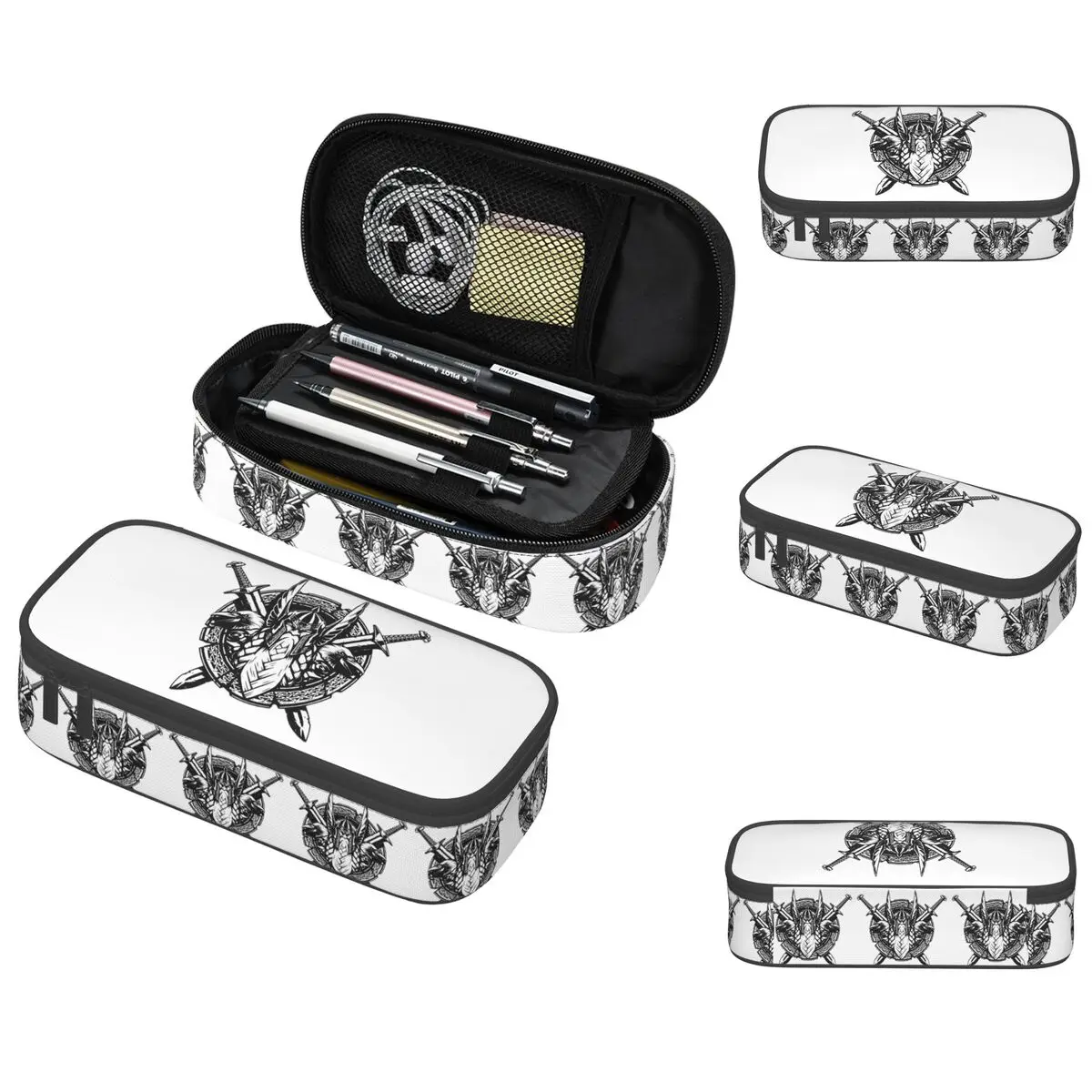 

Odin Vikings Viking Legend Pencil Case for Boy Girl Gifts Pen Box Pencil Bag Stationery Supplies Pen Holder Bag