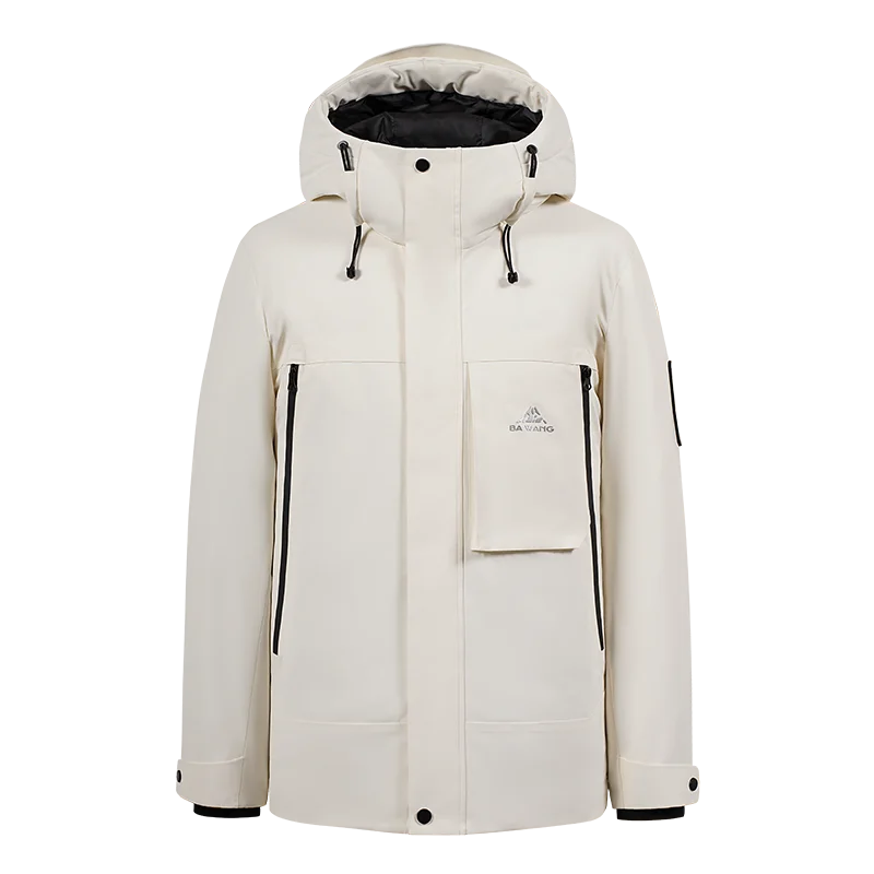 

Faionable Men's down Jaet Hooded Spor Versatile Autumn Winter Warm Polyester Fiber Du down Regular Fit D5W02700