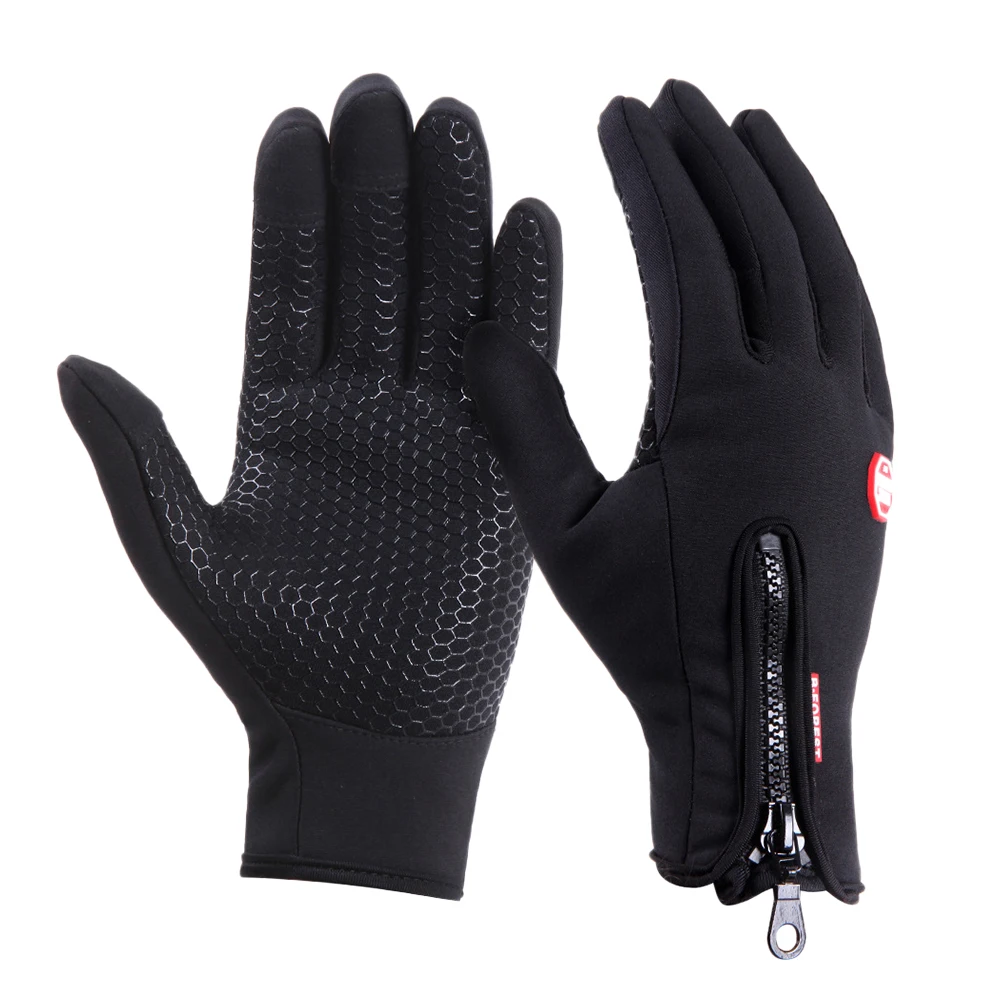 

Black Large Screen Gloves Windproof Anti Slip Driving Gloves for Cold Weather Perfect Fit for Mobile Use