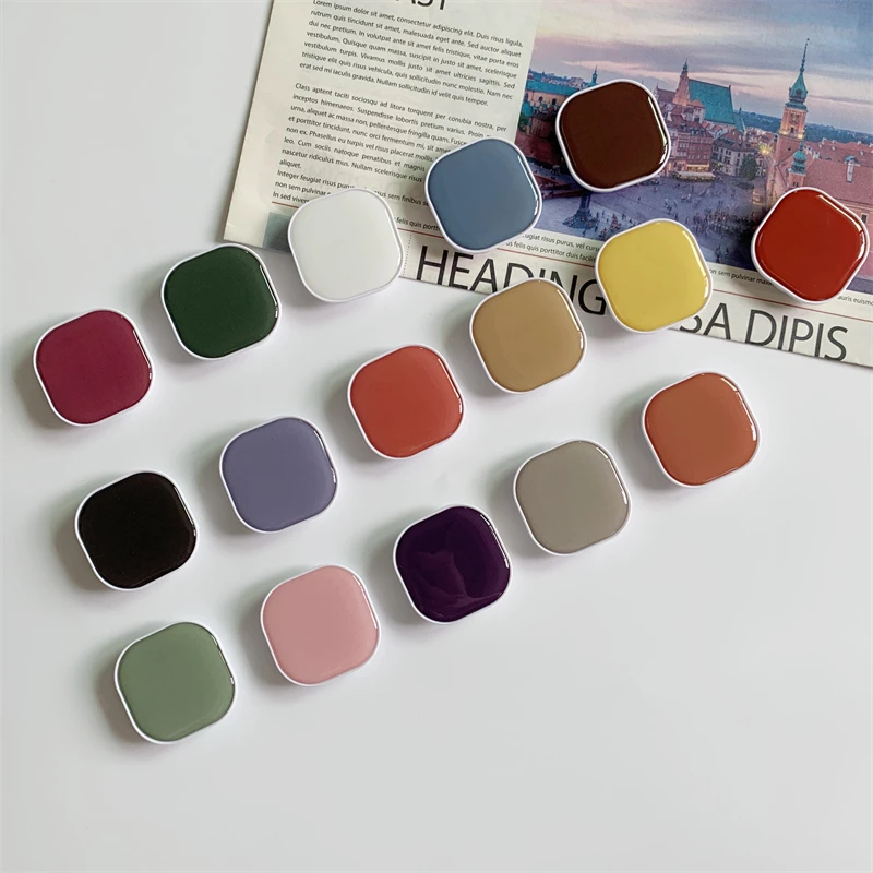 Macaron Square Holder Grip Finger Phone Stand Griptok for iPhone Samsung Xiaomi Popped Socket - view 2
