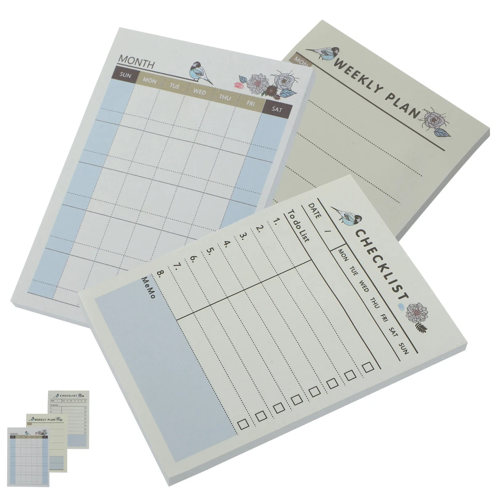 

Daily Planner Notepad Tear Off Memo Pad For To Do List Schedule Organizer Work Planning Grocery Notes Undated Weekly Pads