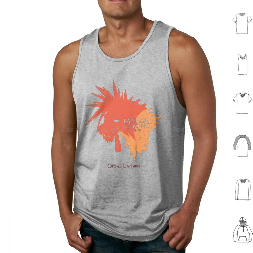Red Xiii Meteor Is Coming Tank Tops Vest Sleeveless Final Fantasy Final Fantasy Vii Final Fantasy 7 Cosmo Red Xiii Nanaki Red