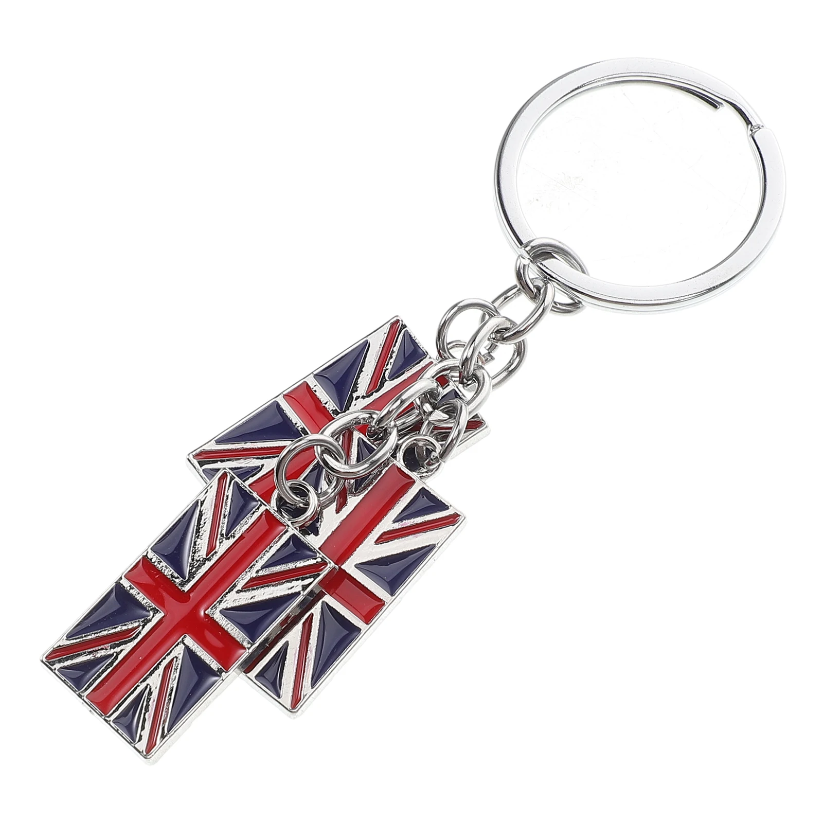 

British Flag Keychain Zinc Alloy Compact Car Keys House Keys Backpack Pendant Decor British Style Key Ring Vintage National Flag
