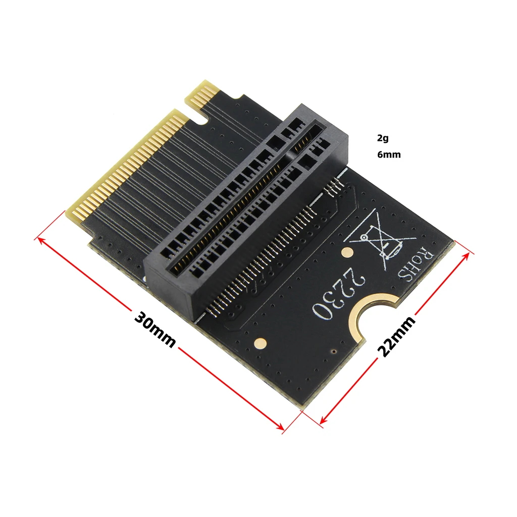 

M.2 NGFF E-key to E- key Adapter for AX200/201/210 WiFi Card Vertical Installation Support 2230/2242/2260/2280 Type M.2 Card