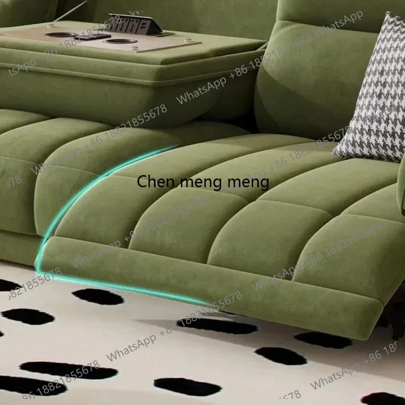 Green European Living Room Sofa Design Extendable Floor Recliner Living Room Sofas Nordic Modern Divano Adhd Home Furniture  A17