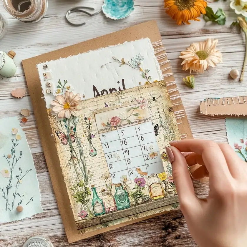 36 매 레트로 별이 빛나는 하늘 스크랩북 종이 팩, 편지지 빈티지 아트 공예 패턴 스크랩북 종이 (점프 저널 플래너용)