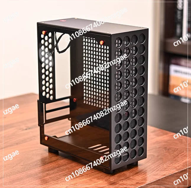 V9 All Aluminum Small Chassis with Double Slot Half Height PCI Support System for Compact PC Builds