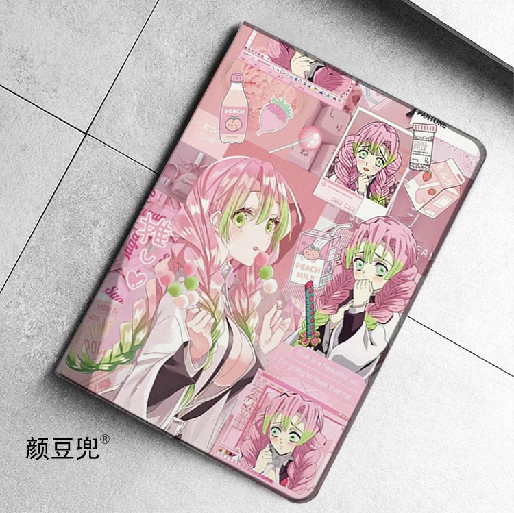 

Kanroji Mitsuri Anime For Samsung Galaxy Tab A7 Lite 8.7 2021 Case S9 FE Plus Tri-fold stand Cover Galaxy Tab S6 Lite S8 S9 FE P