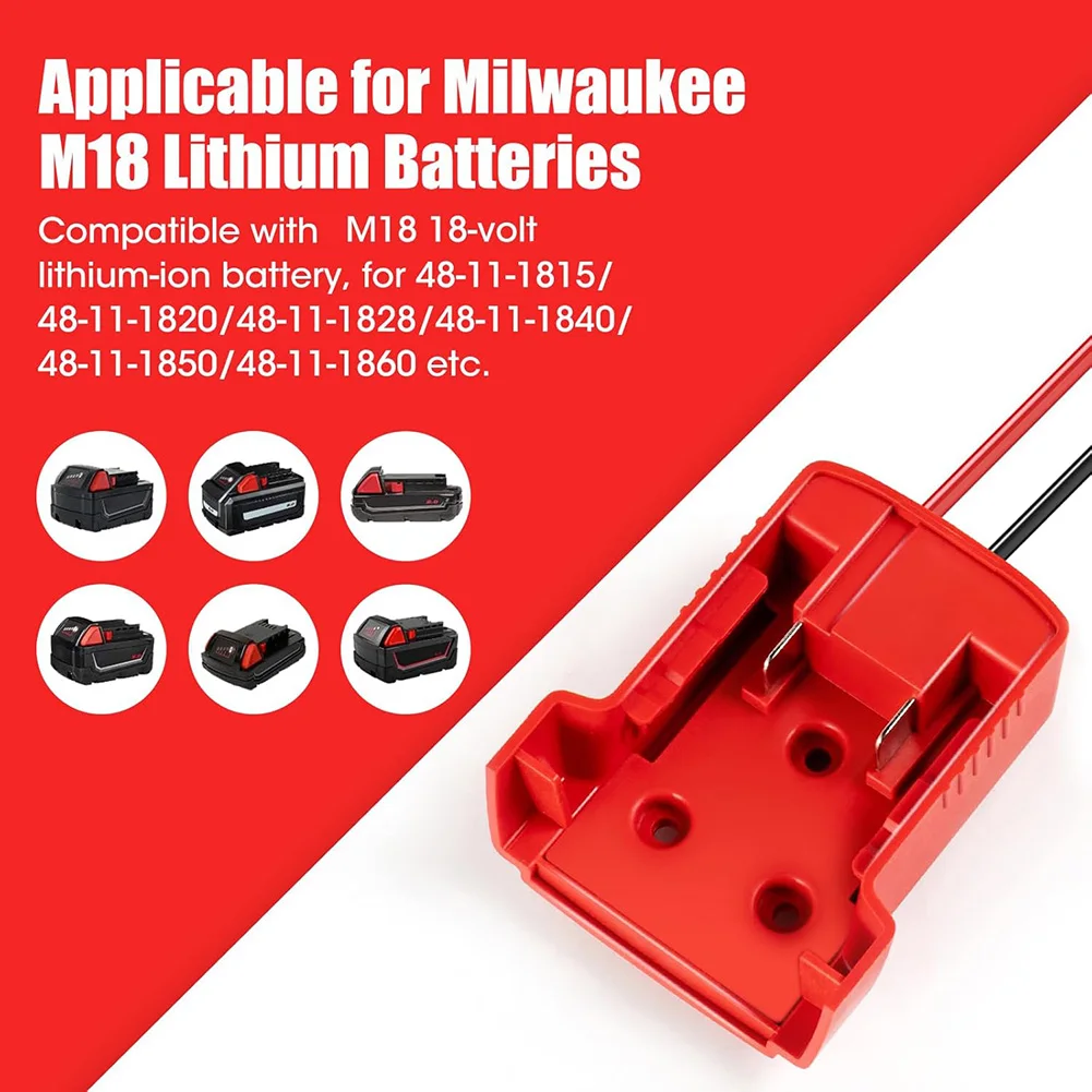 مناسبة لكابل بطارية 18 فولت لمجموعة المبتدئين 12AWG سيارة الانتقال بدء تحويل لملحقات أداة المعدات الكهربائية #2